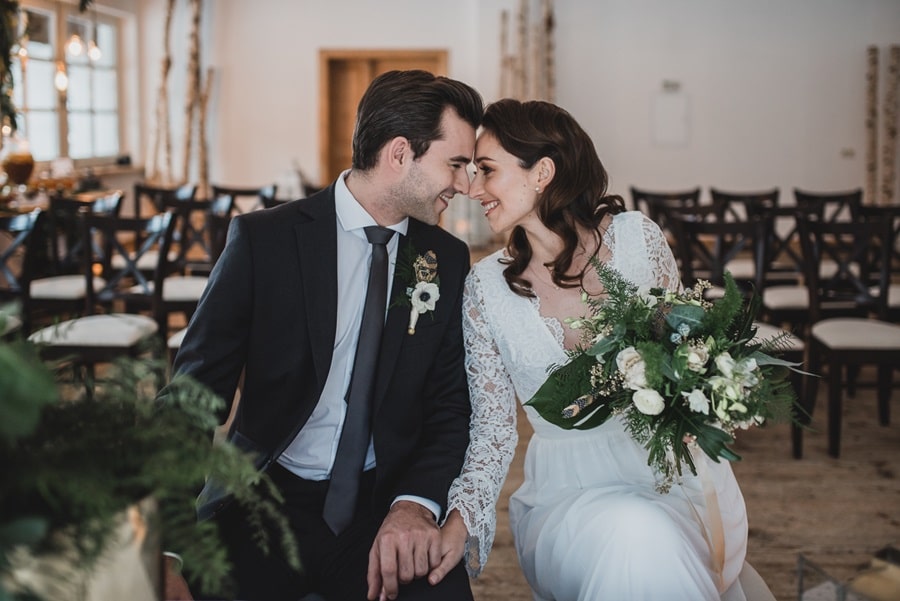 Idées pour un mariage élégant en vert et or