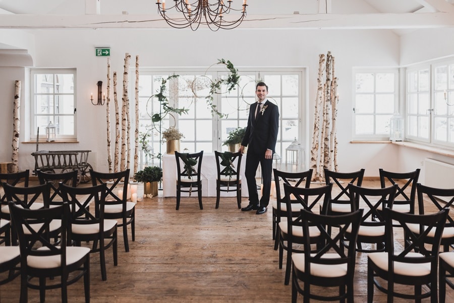 Idées pour un mariage élégant en vert et or