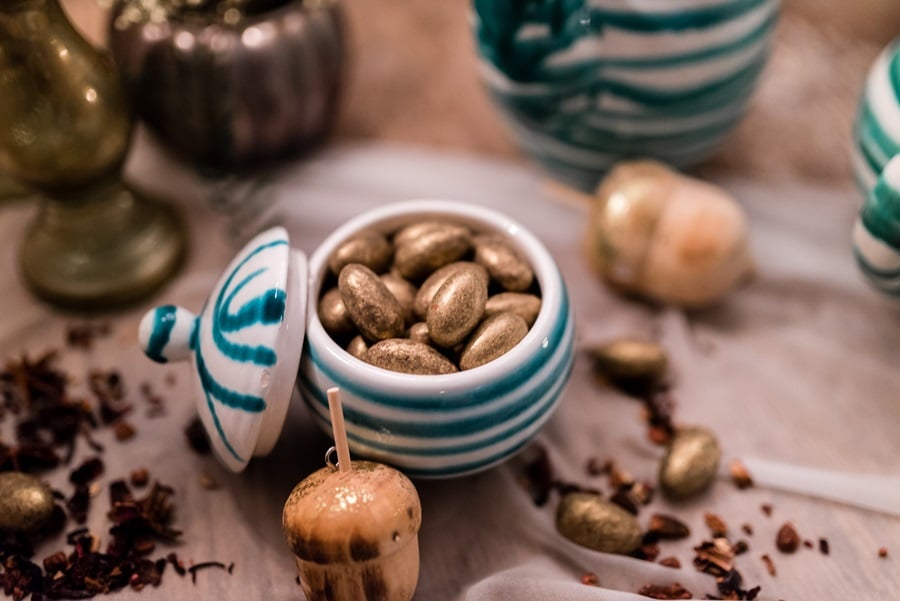 Sweet Table : Idées pour un mariage élégant en vert et or