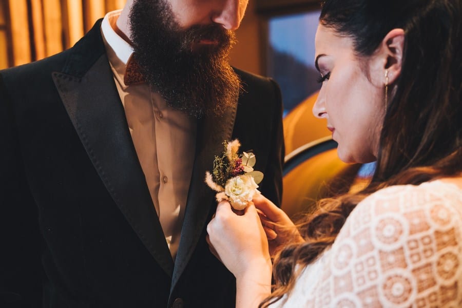 Idée pour un mariage en chalet au glamour bohème