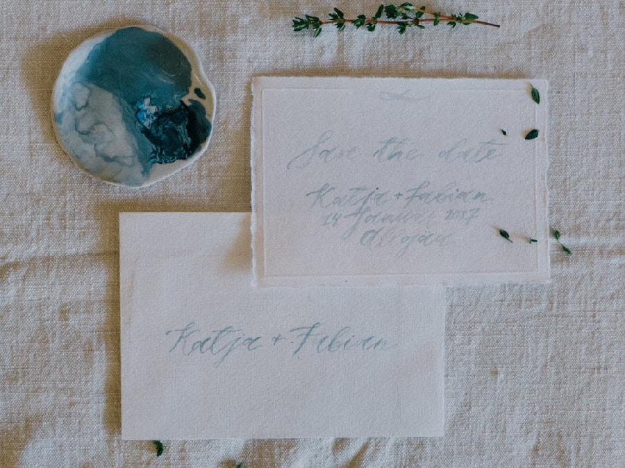 Calligraphie et invitations manuscrites pour mariages