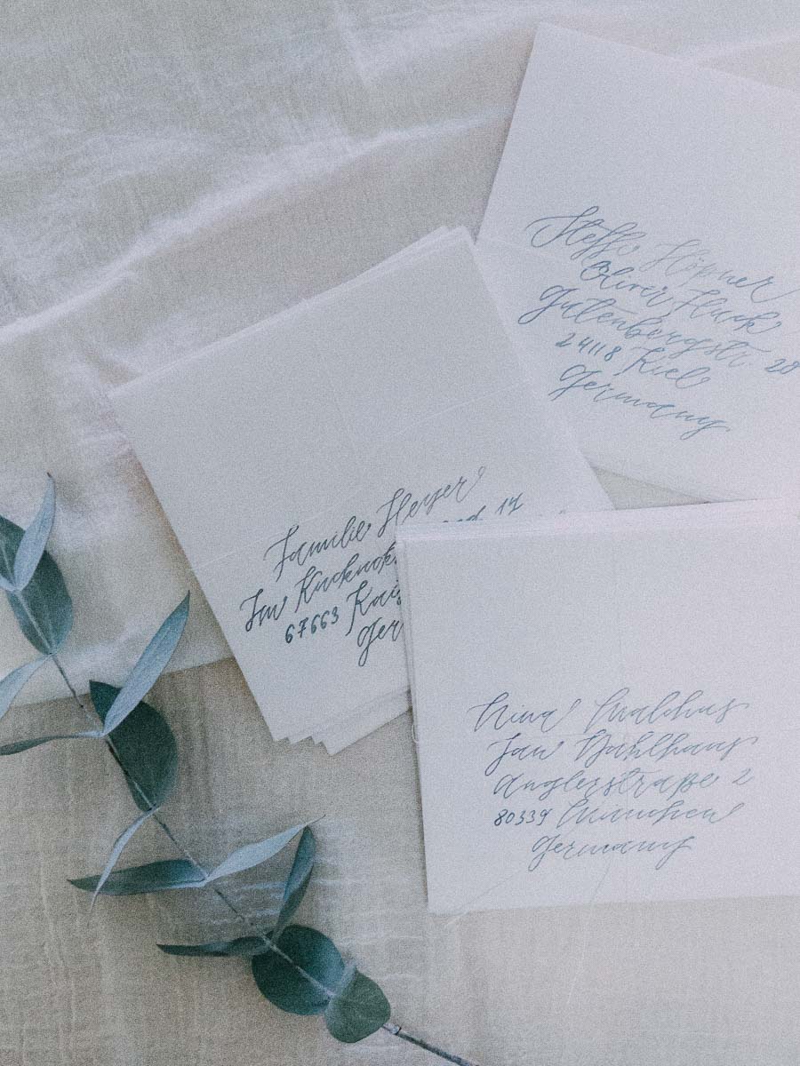 Calligraphie et invitations manuscrites pour mariages
