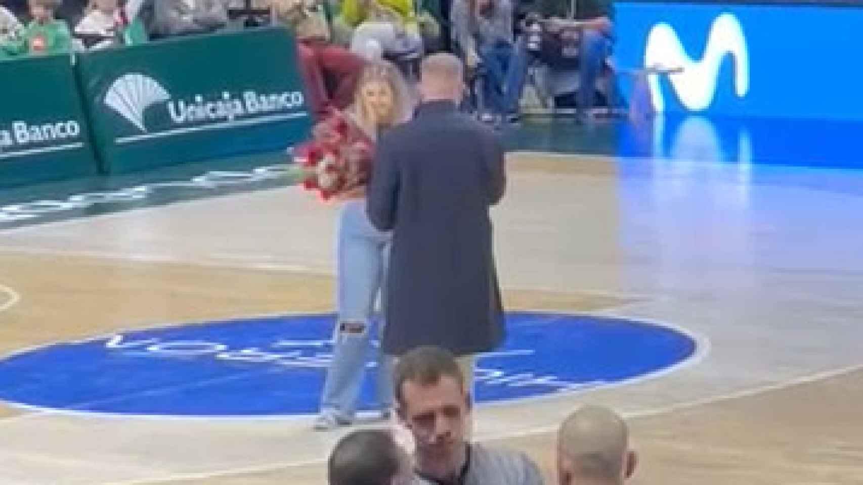Demande en mariage à Unicaja-Granada : Martín Carpena a crié "MVP" au marié