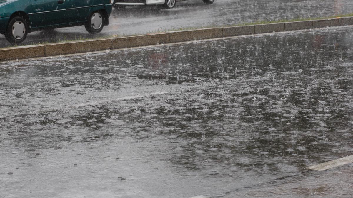 Lluvias en Zamora capital.