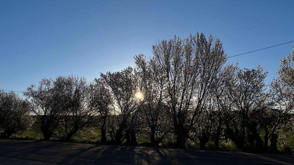 Cielos despejados esta mañana en un pueblo de Zamora