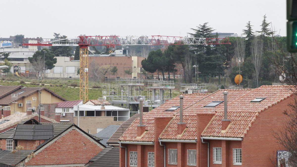 Viviendas en construcción.