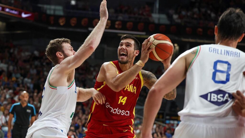 Willy Hernangómez fue uno de los destacados de España ante Italia.
