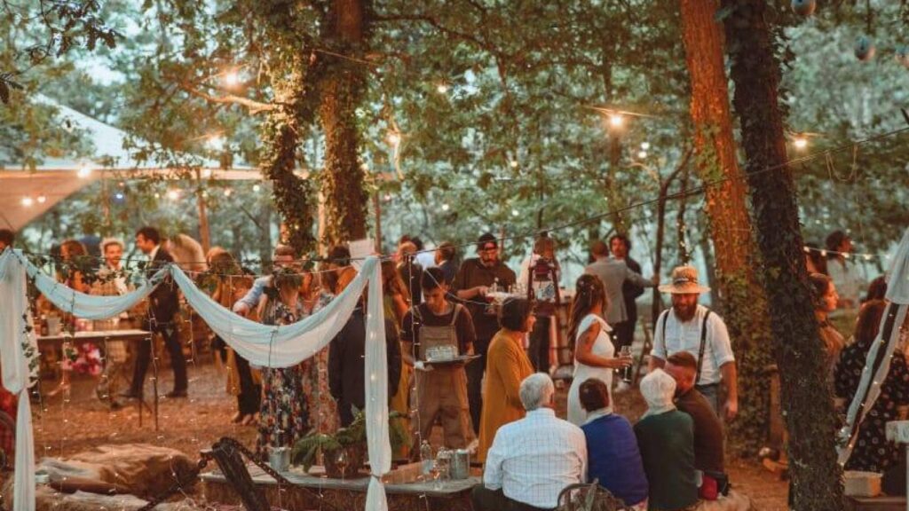 Una boda en una finca en una imagen de archivo.