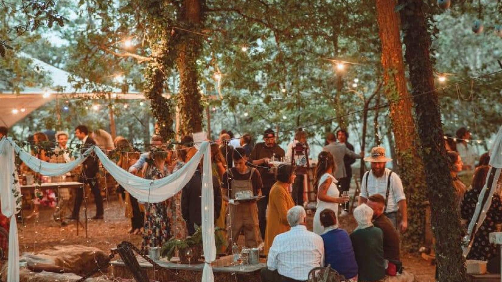 Una boda en una finca en una imagen de archivo.