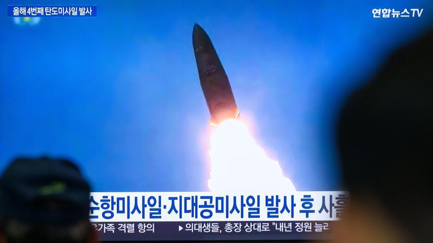 Lanzamiento de un misil norcoreano.