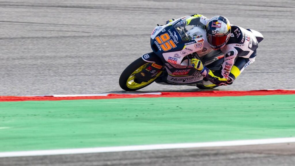 Collin Veijer en el Gran Premio de Cataluña de Motociclismo.