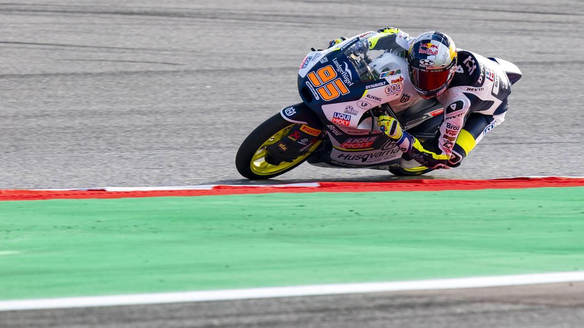 Collin Veijer en el Gran Premio de Cataluña de Motociclismo.