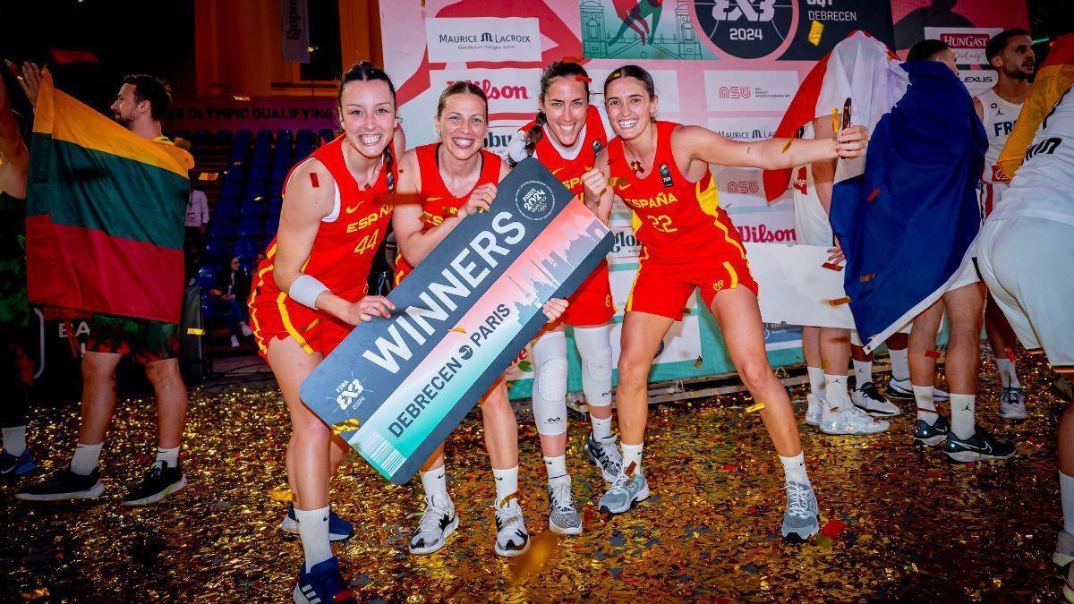La seleccion española de basket 3x3 femenino estará en los Juegos Olímpicos de París.