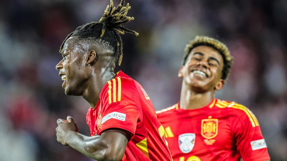 Nico Williams y Lamine Yamal