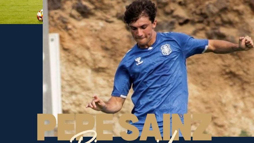 Imagen de la presentación de Pepe Sainz como jugador del CD Villaralbo