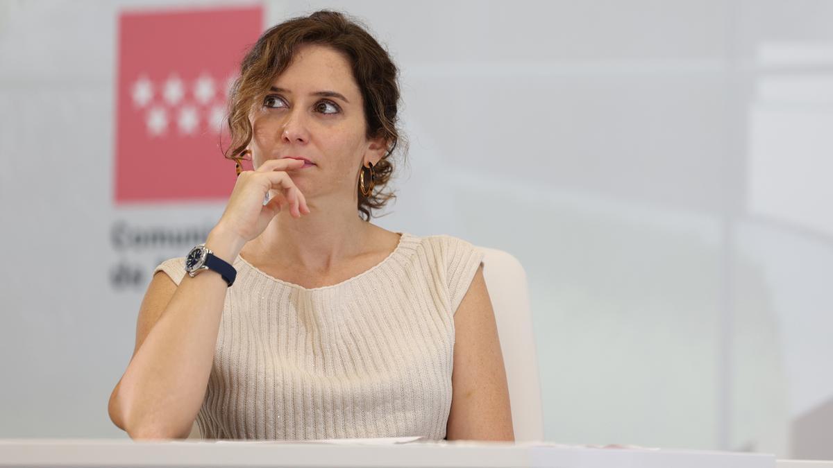 La presidenta de la Comunidad de Madrid, Isabel Díaz Ayuso.