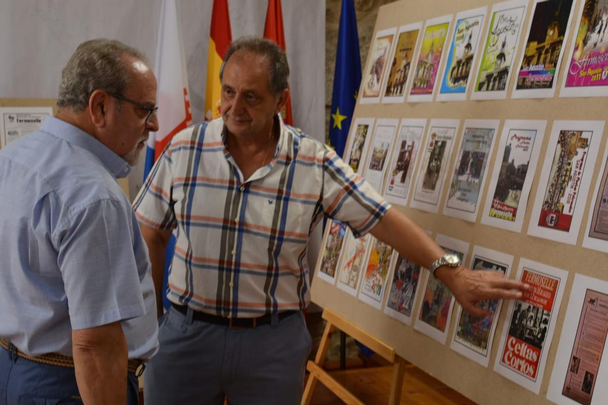 Franbcisco Marcos Varas et José Manuel Pilo à l'exposition à Fermoselle