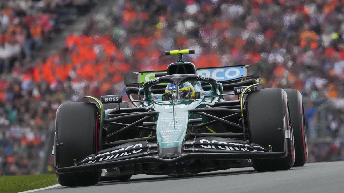 Fernando Alonso, en el circuito de Zandvoort .