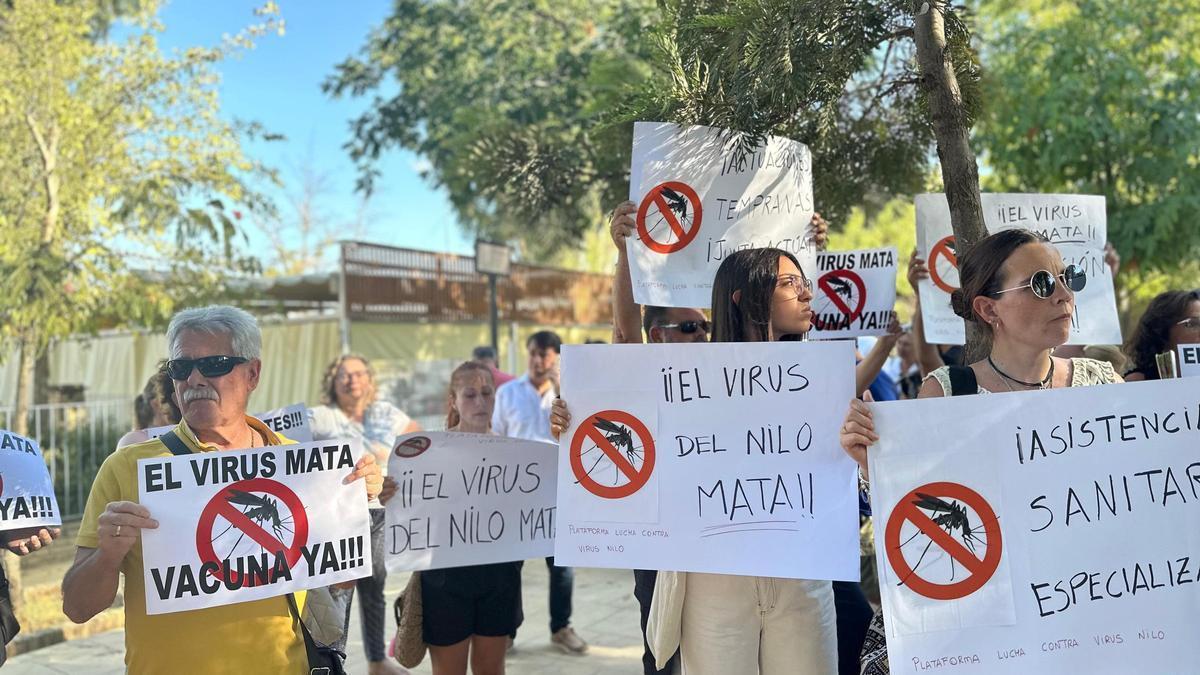 La concentración del virus del Nilo en Coria del Río.