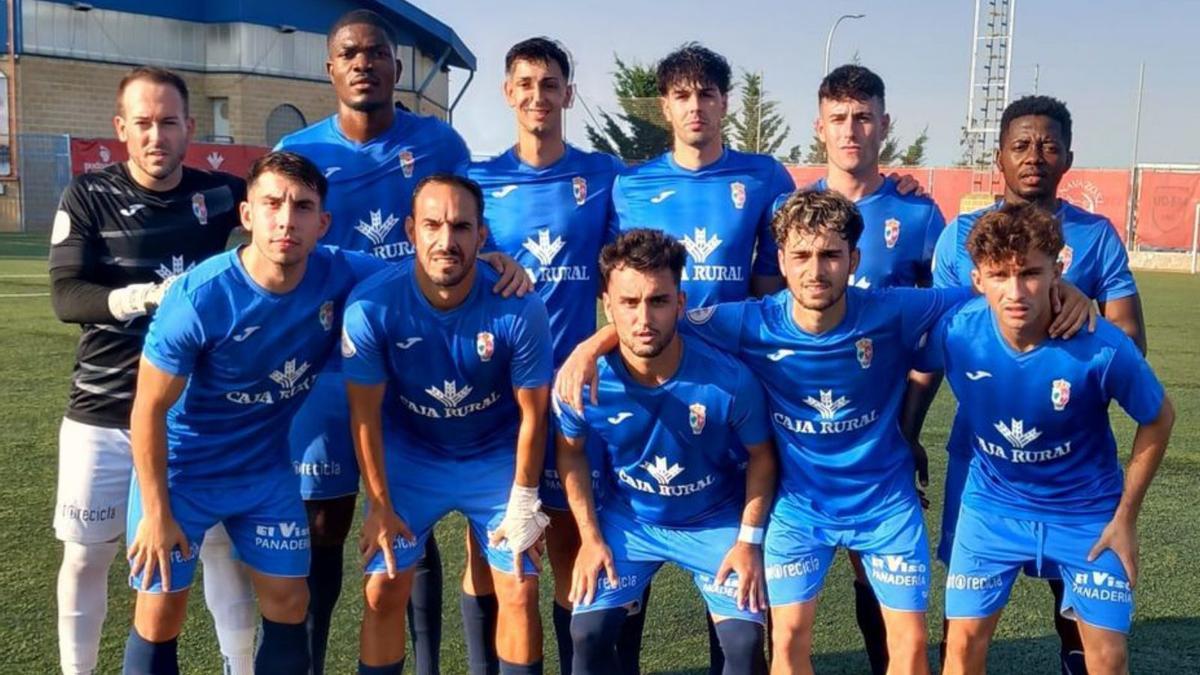 Once del CD Villaralbo en un partido anterior jugado en Santa Marta.