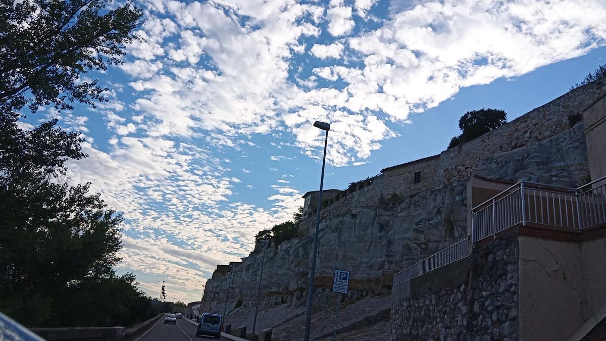 Cielos con nubes en Zamora capital. Trascastillo.