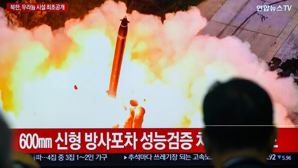 Lanzamiento de un misil norcoreano.