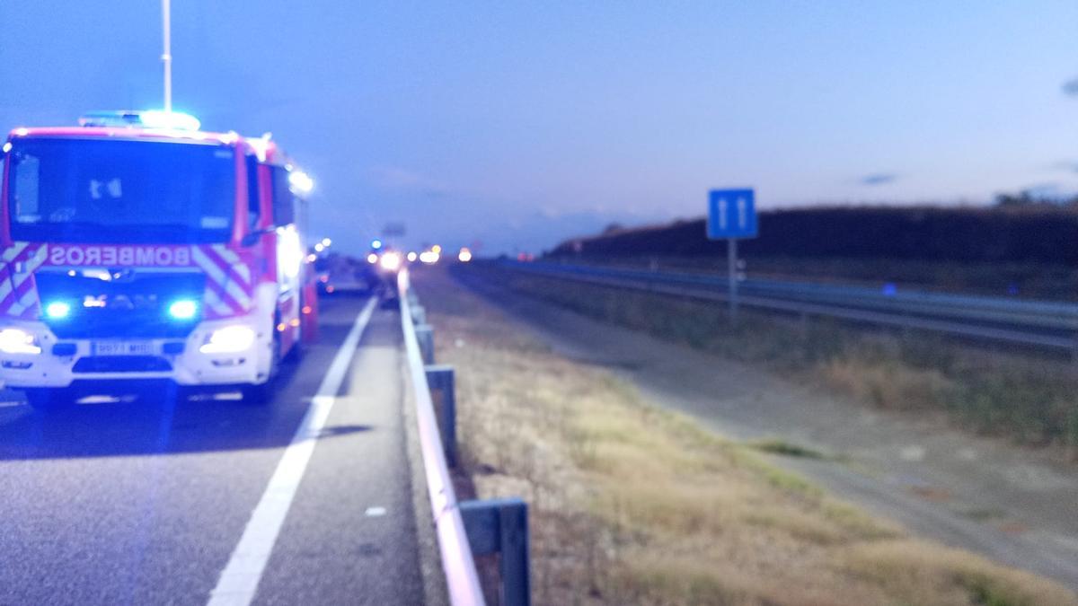 Accidente de tráfico en Morales del Vino.