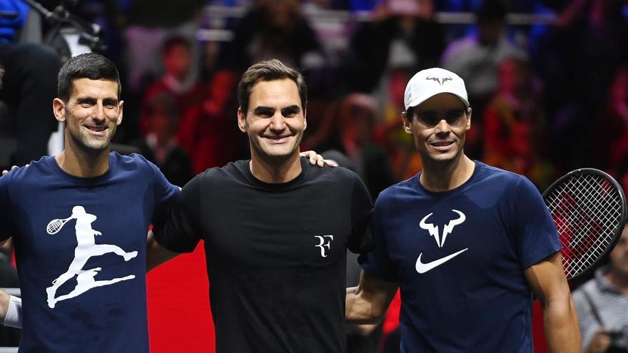 Djokovic, Federer y Nadal.