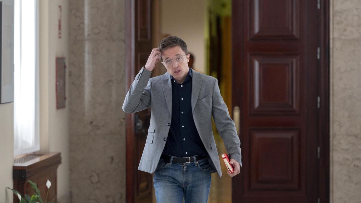 El ya exportavoz de Sumar, Iñigo Errejón, el pasado 1 de octubre en el Congreso de los Diputados.