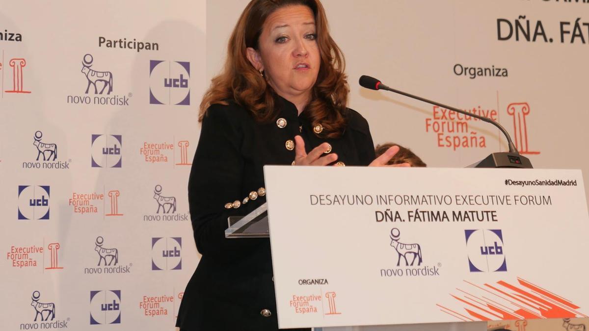 La consejera madrileña Fátima Matute.