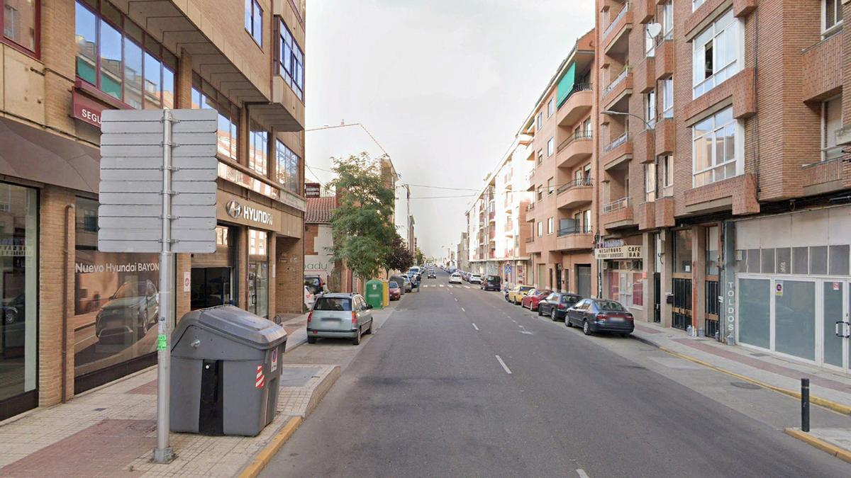 Avenida de León, cuya pavimentación se ha incluido en el Plan de Obras de 2026.