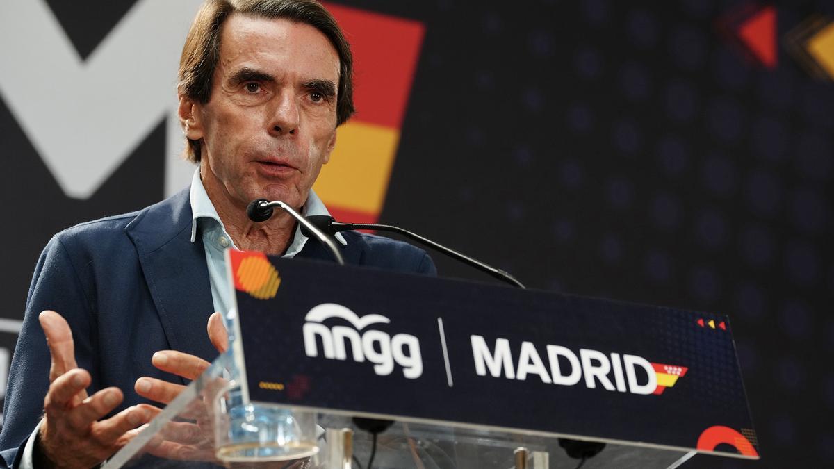 José María Aznar interviene en la inauguración de la II Academia de la Juventud Madrileña que organiza Nuevas Generaciones de Madrid.