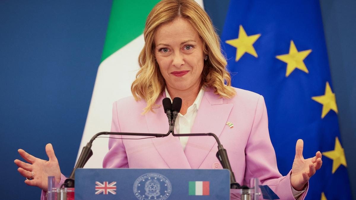 La primera ministra de Italia, Giorgia Meloni