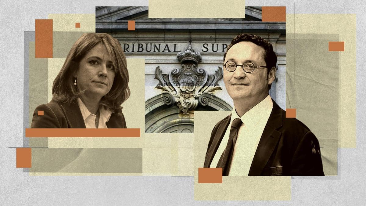 Dolores Delgado y Álvaro García Ortiz