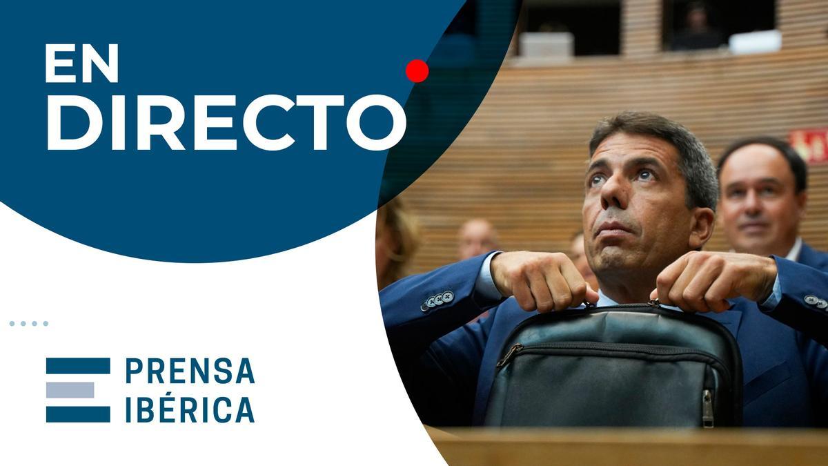 DANA à Valence |Mazón admet ses erreurs et s'excuse, mais souligne les protocoles et la Confédération Júcar