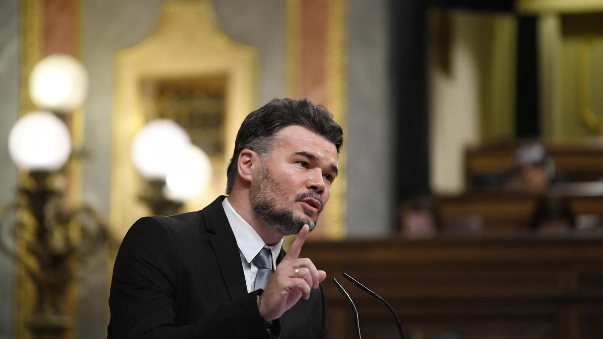 El portavoz del grupo parlamentario Republicano en el congreso, Gabriel Rufián, a 13 de noviembre de 2024, en Madrid (España).
