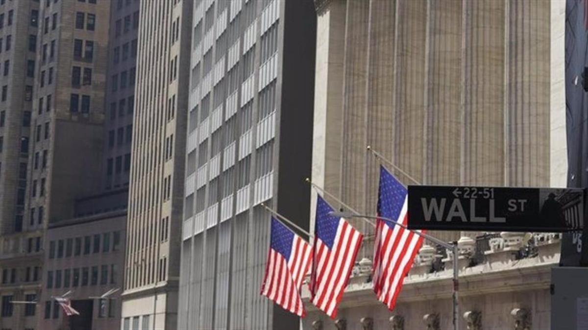Fachada de la Bolsa de Nueva York en Wall Street.