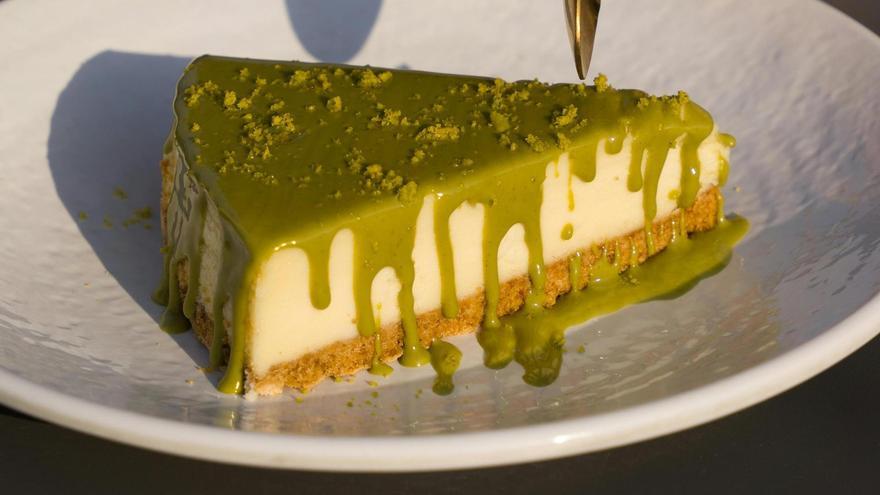 Tentation transformée en gâteau : cheesecake "light" et pistaches