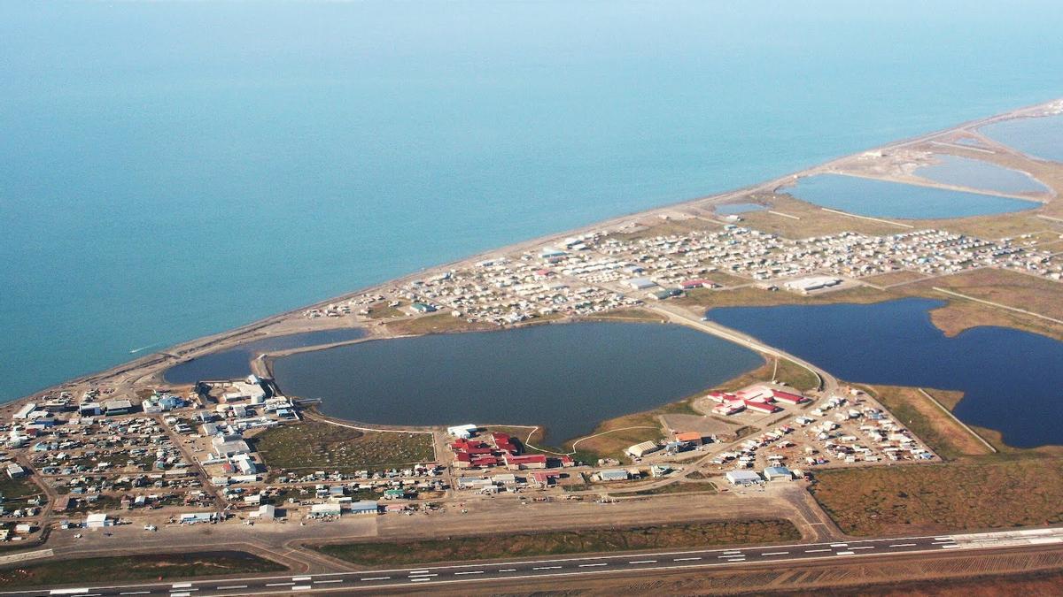 Barrow está situada en el extremo norte de Alaska