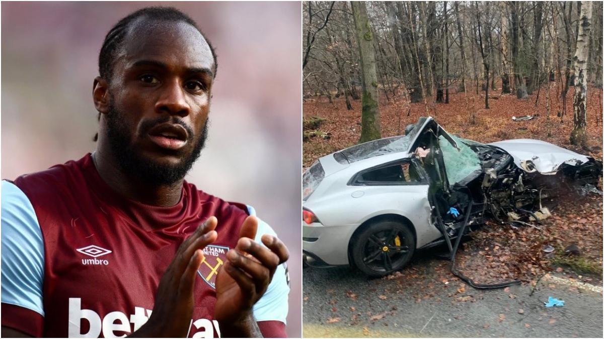 El brutal accidente del jugador del West Ham Michail Antonio / Twitter