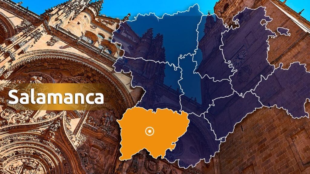 Identificados dos hombres tras subirse al árbol de Navidad de la Plaza Mayor de Salamanca.