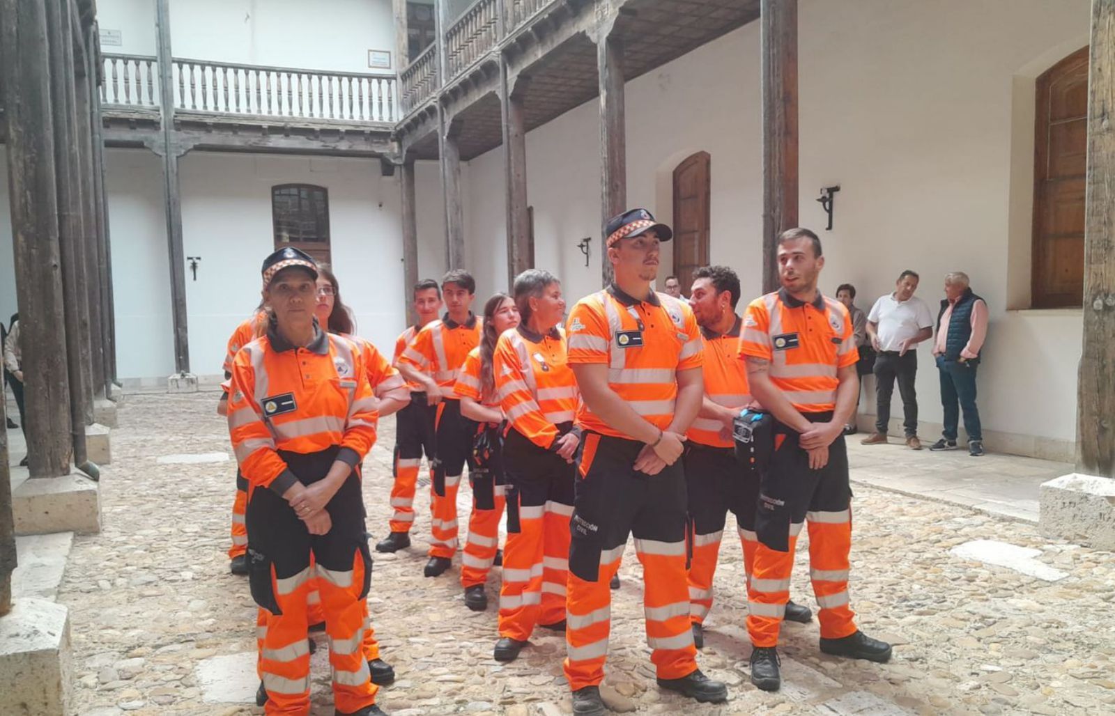 Efectivos de Protección Civil de Toro, durante la última celebración de sus patrones.