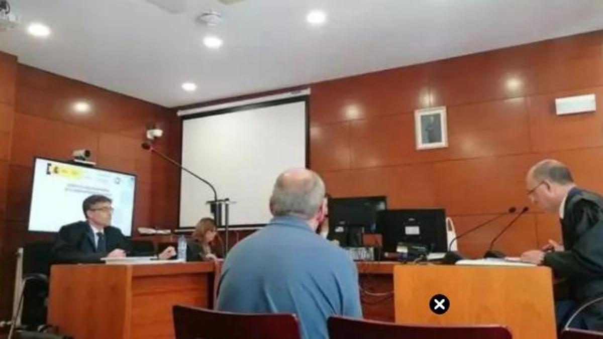 El acusado durante otro juicio en el Juzgado de lo Penal.
