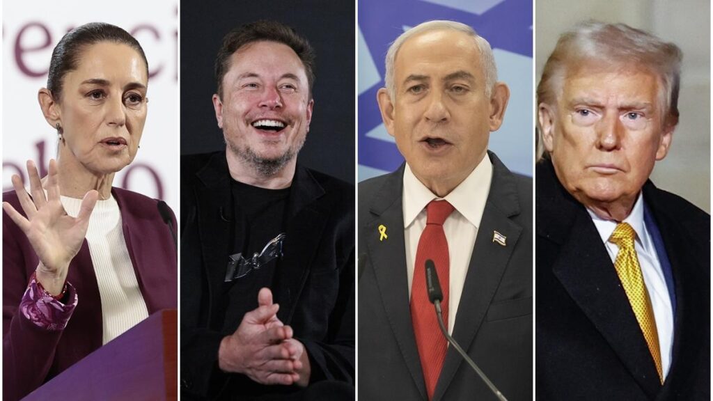 Sheinbaum, Musk, Netanyahu y Trump, entre los candidatos a "persona del año" de Time 2024.
