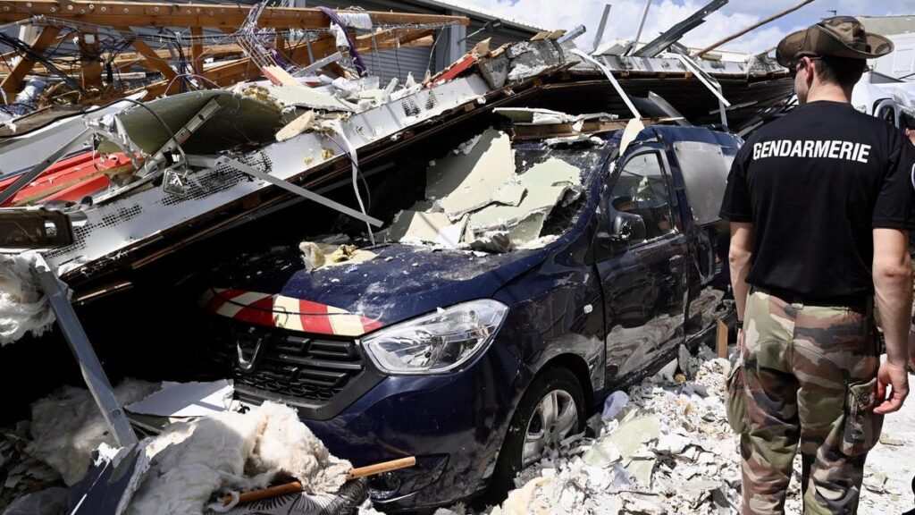 Imagen de los destrozos provocados por el cicón en Mayotte.