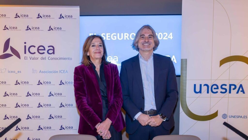 Mirenchu del Valle, presidenta de UNESPA y José Antonio Sánchez, director general de ICEA.