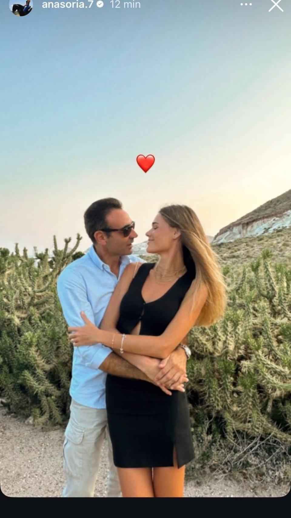 La publication avec laquelle Ana Soria a félicité Enrique Ponce, le 8 décembre.