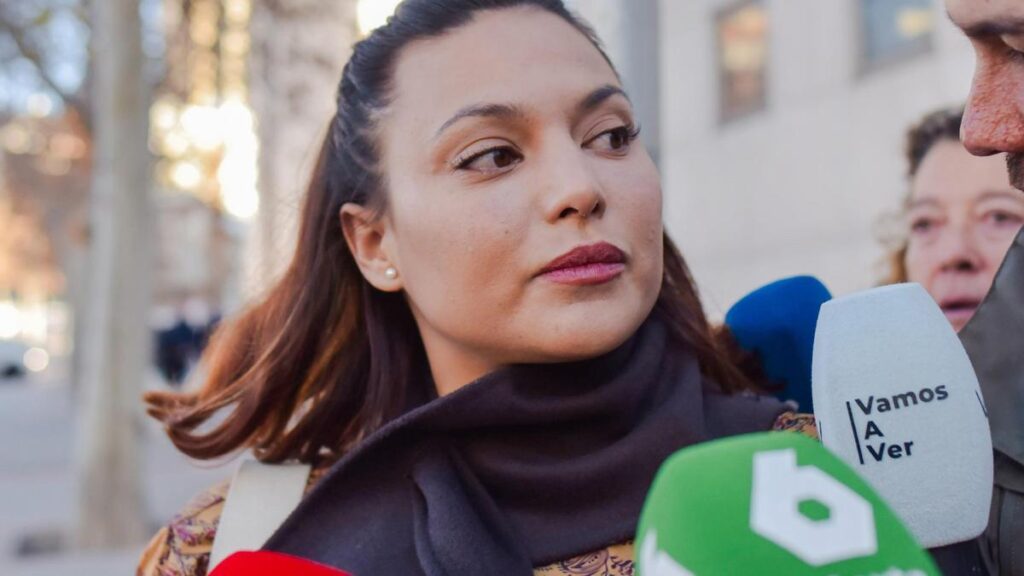 La actriz Elisa Mouliaá llega a declarar a los juzgados de Plaza de Castilla