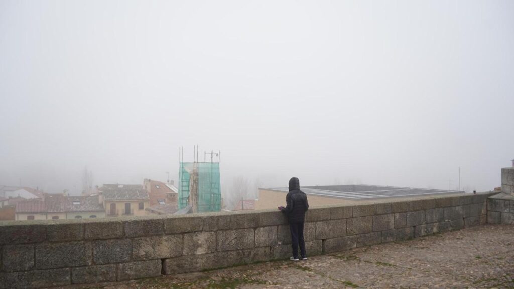 Zamora cubierta por la niebla hace unos días.