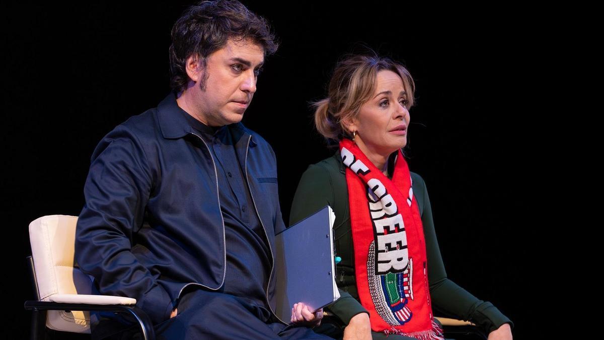 María Adánez en présence de la pièce «La Gramática» dans le théâtre principal